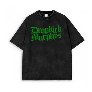 Dropkick Murphys Fighting Nazis Since 1996 Graphic Wash Tee, Punk Rock Band Shirt, Anti-Racism Political Gift, Vintage Washed Streetwear T-Shirt