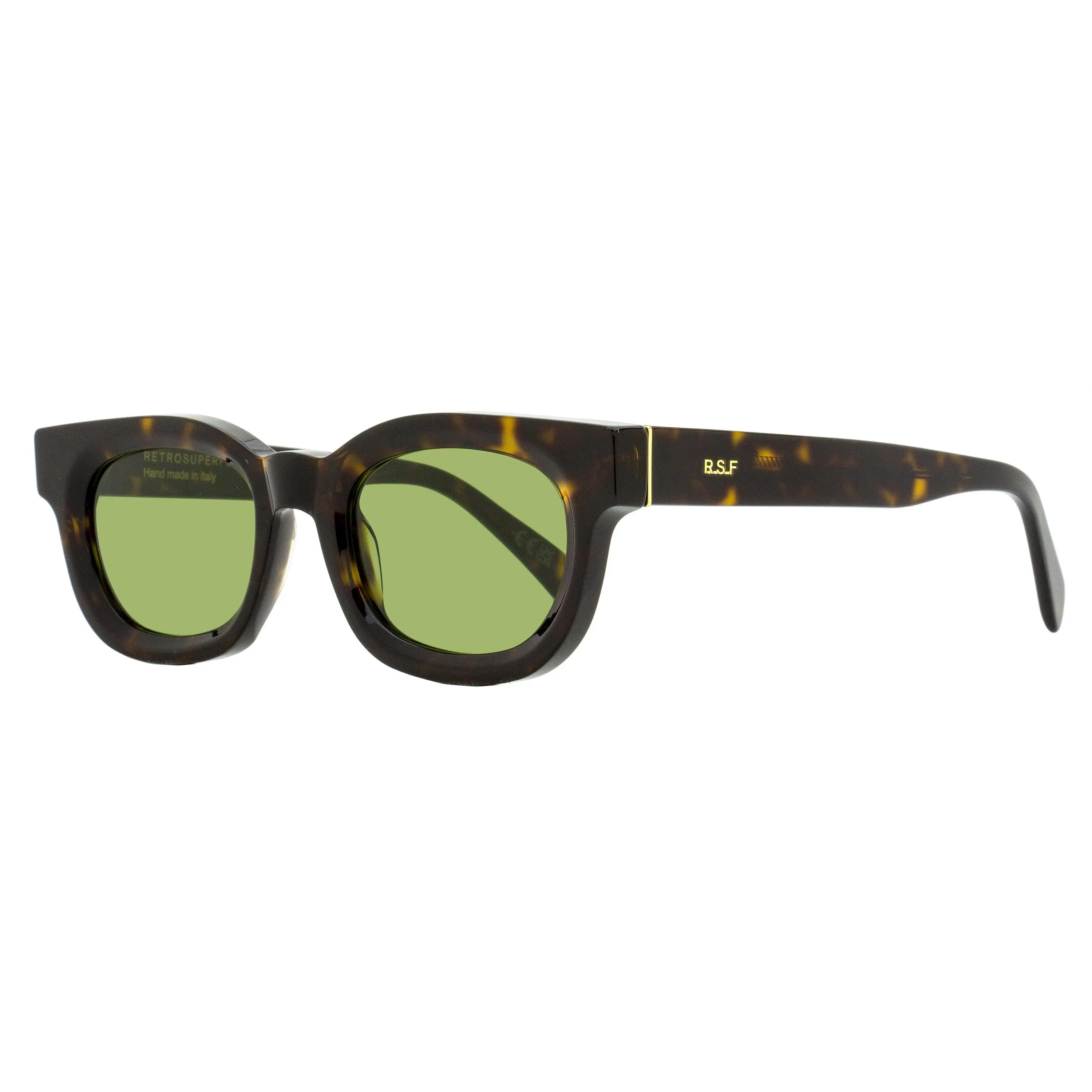 Retrosuperfuture Sempre Unisex Oval Sunglasses, Retro Havana Acetate Frames with 100% UV Protection, RCF 3627 52mm, Unisex Names