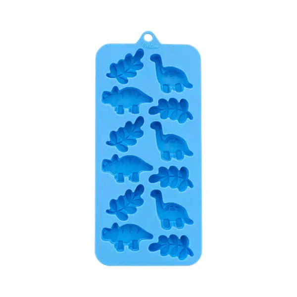Silicone Soap Mold - Leaves & Dinosaurs