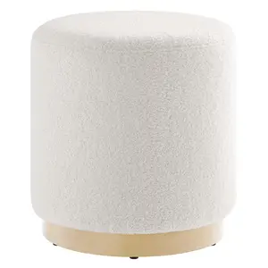 Talia Sherpa Upholstered Ottoman