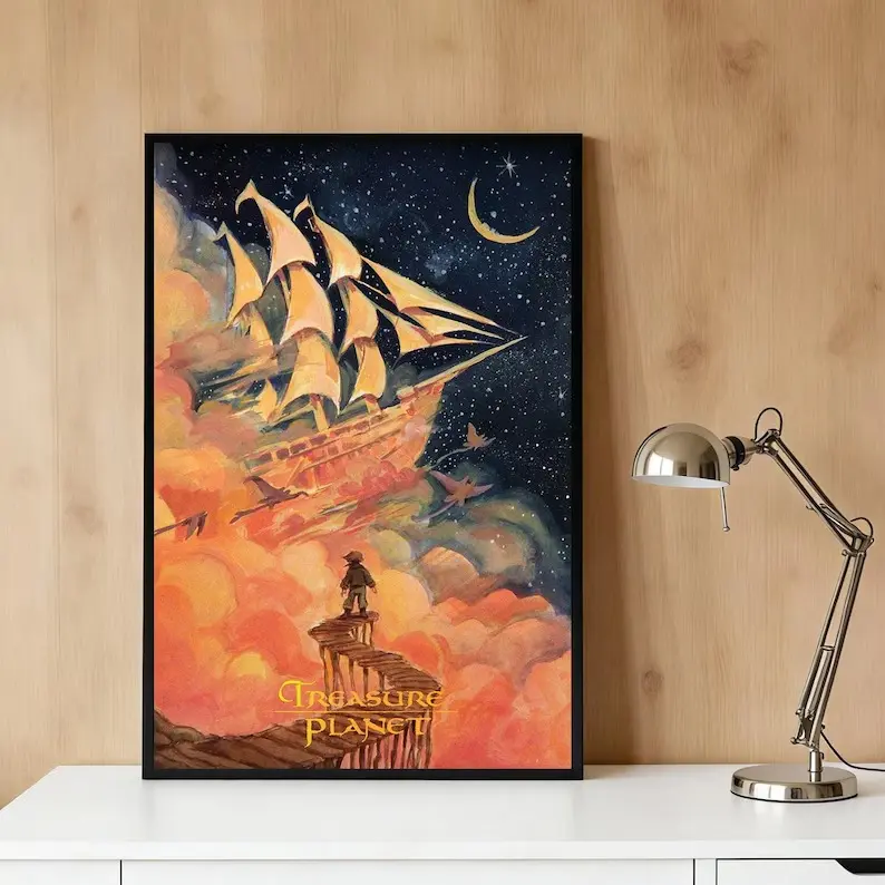 Treasure Planet Vintage Movie Posters , Classic Films Wall Art Home Decor