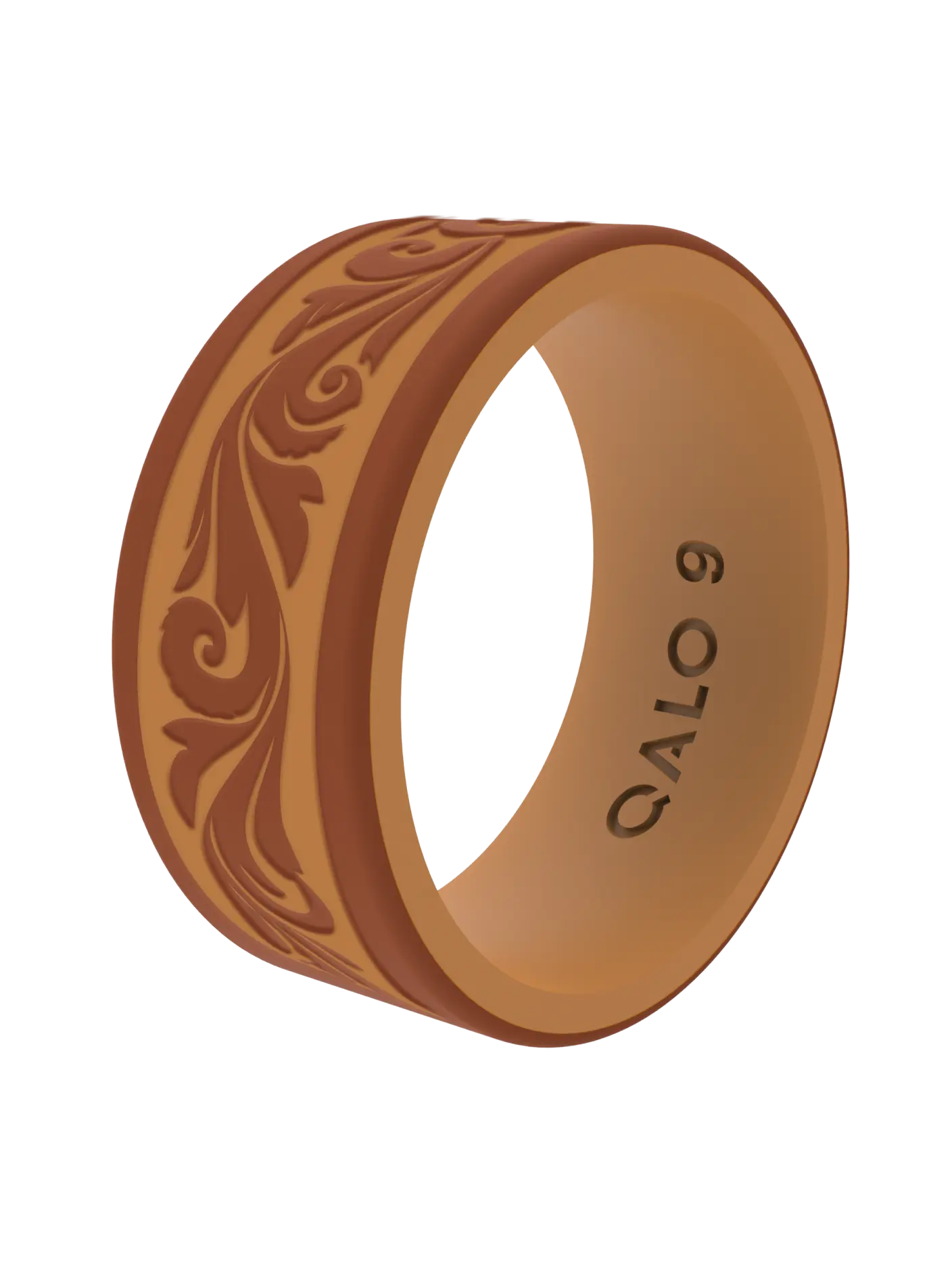 Men's Western Rings with a Suede Core and Dual-Layer Design, Chunky Rustic Style for a Rugged, Refined Look, Rustic Rings, Dual-Layer Structure, Everyday, Strata Texture