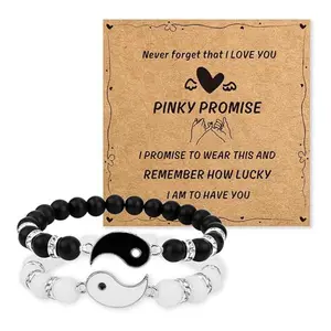 Valentines Day Gifts for Couples Gifts Matching Bracelets Yin Yang Friendship Bracelets for Engagement Gifts for Couple