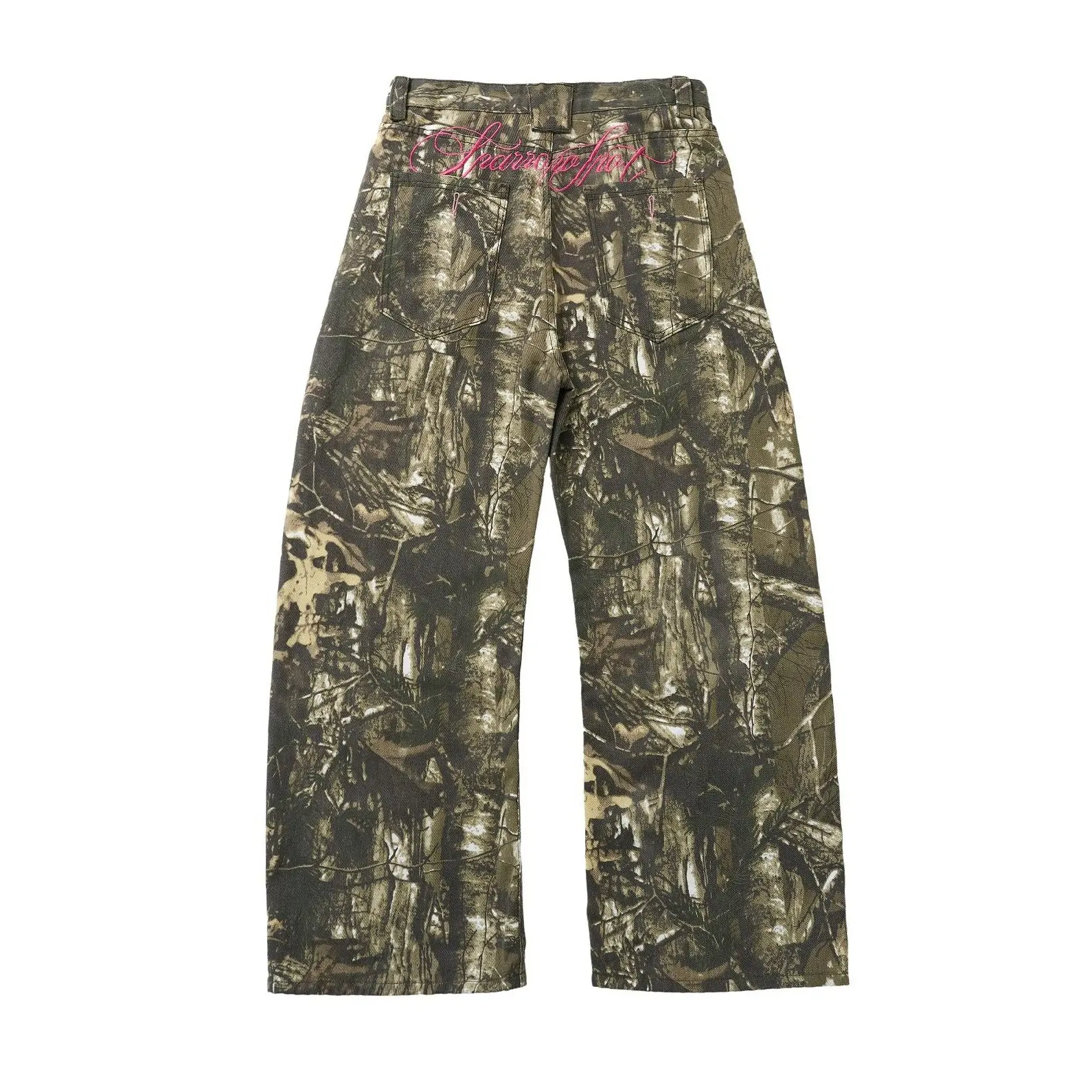 Inflation Proof Camo Parachute Pants Y2K Baggy Cargo Wide Leg