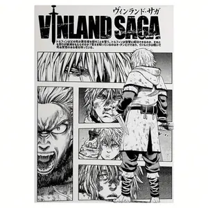 One Piece, Vinland Saga Poster, Canvas Wall Decoration, Unique Small Presents, Festive Items, Birthday Essentials, Party Decor Measuring 12X18 Inches. Gifts Graduation