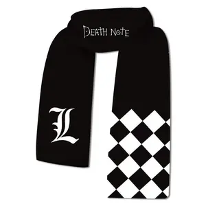 Death Note Yagami L's Warm Scarf Same Design as Anime Perfect for Men Women in Winter Cozy Accessory Great Gift for Fans