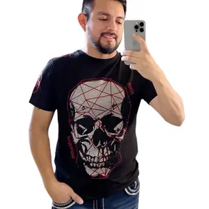 Rhinestone-SKULL (SLIMFIT) SIZE UP