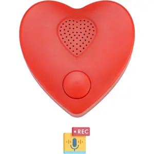 Voice Recorder,350s Voice Box for Recordable Presents Button Sound Box for Stuffed Animals, Mother's Day Valentine Christmas Plush Toy,Manual DIY Creative Sound Present for Boys Girls (Red)