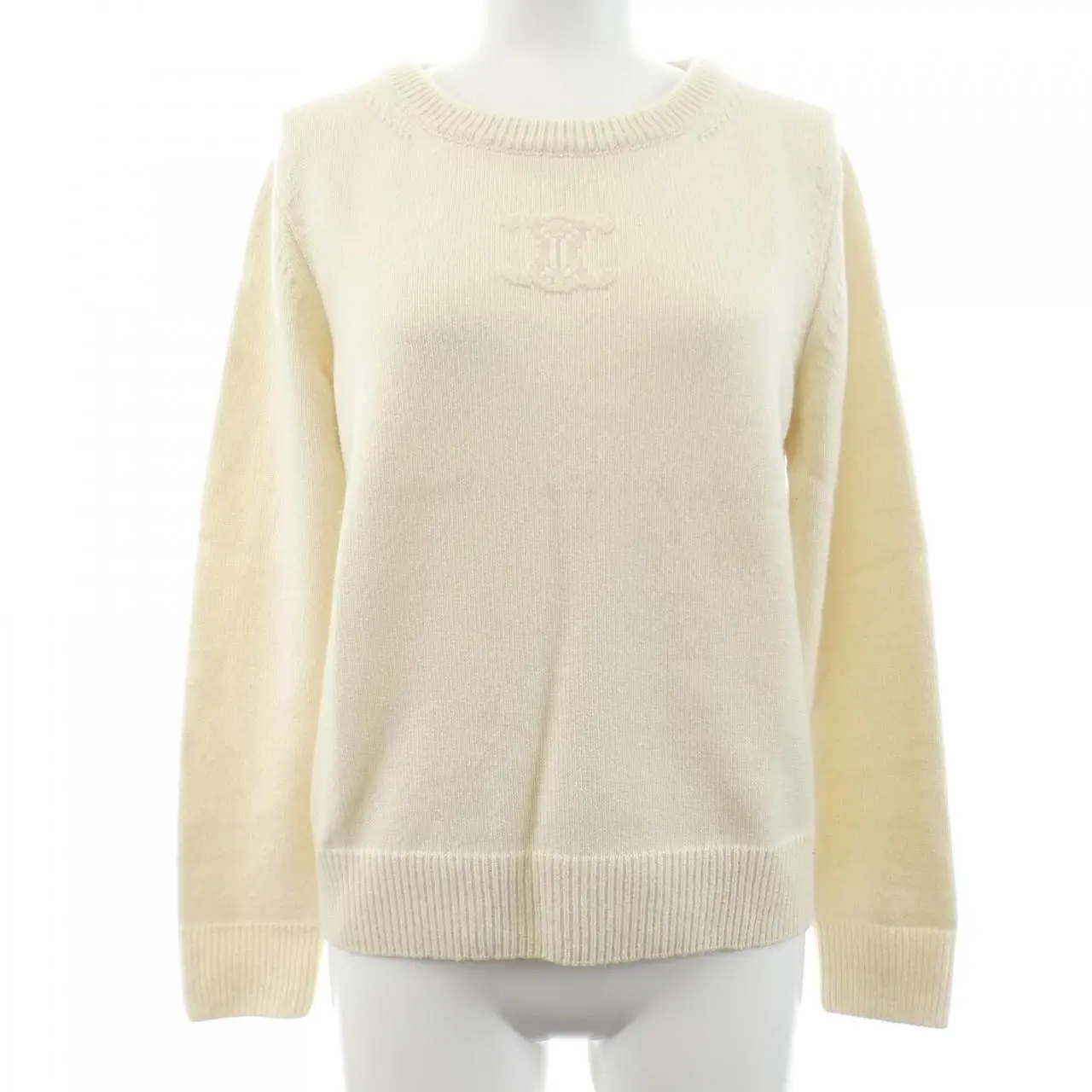 Pre-owned Celine Cashmere Small Leather Goods TRIOMPHE EMBROIDERY Knitwear