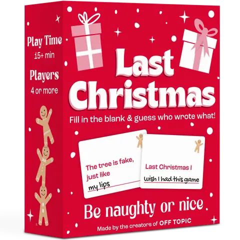 Last Christmas Holiday Family Party Games - Stocking Stuffer Gift