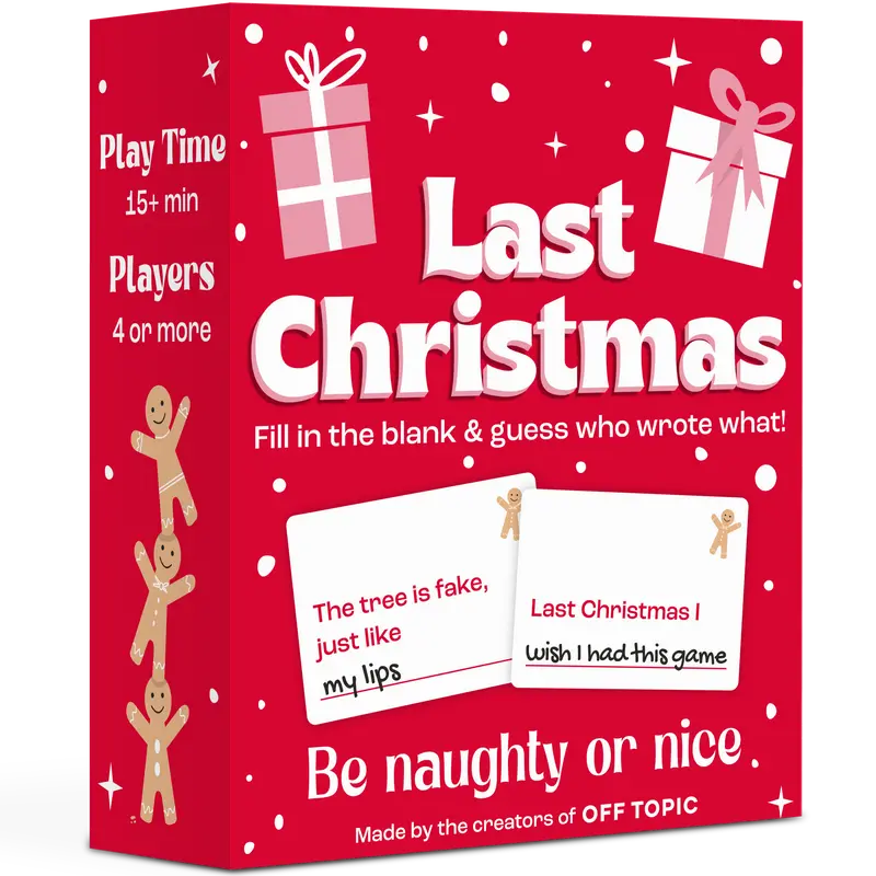Last Christmas Holiday Family Party Games - Stocking Stuffer Gift