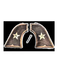 Premium grips Fits Heritage Rough Rider Grips  Walnut Carved Star Checker