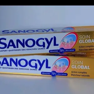 Sanogyl global toothpaste 70% sulfuric acid 1 tube oral use for plaque & food particle removal