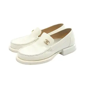Pre-owned CHANEL Patent Leather Small Leather Goods Coco Mark Loafers 0605263672