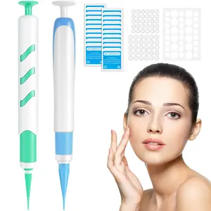 Sefudun Wart Removal Pen Set, Dual Head Sizes, Skin Tag Remover Kit, Cleaning Wipes, Rubber Bands, Skin Patches, Home Essentials, Home Beauty Pen