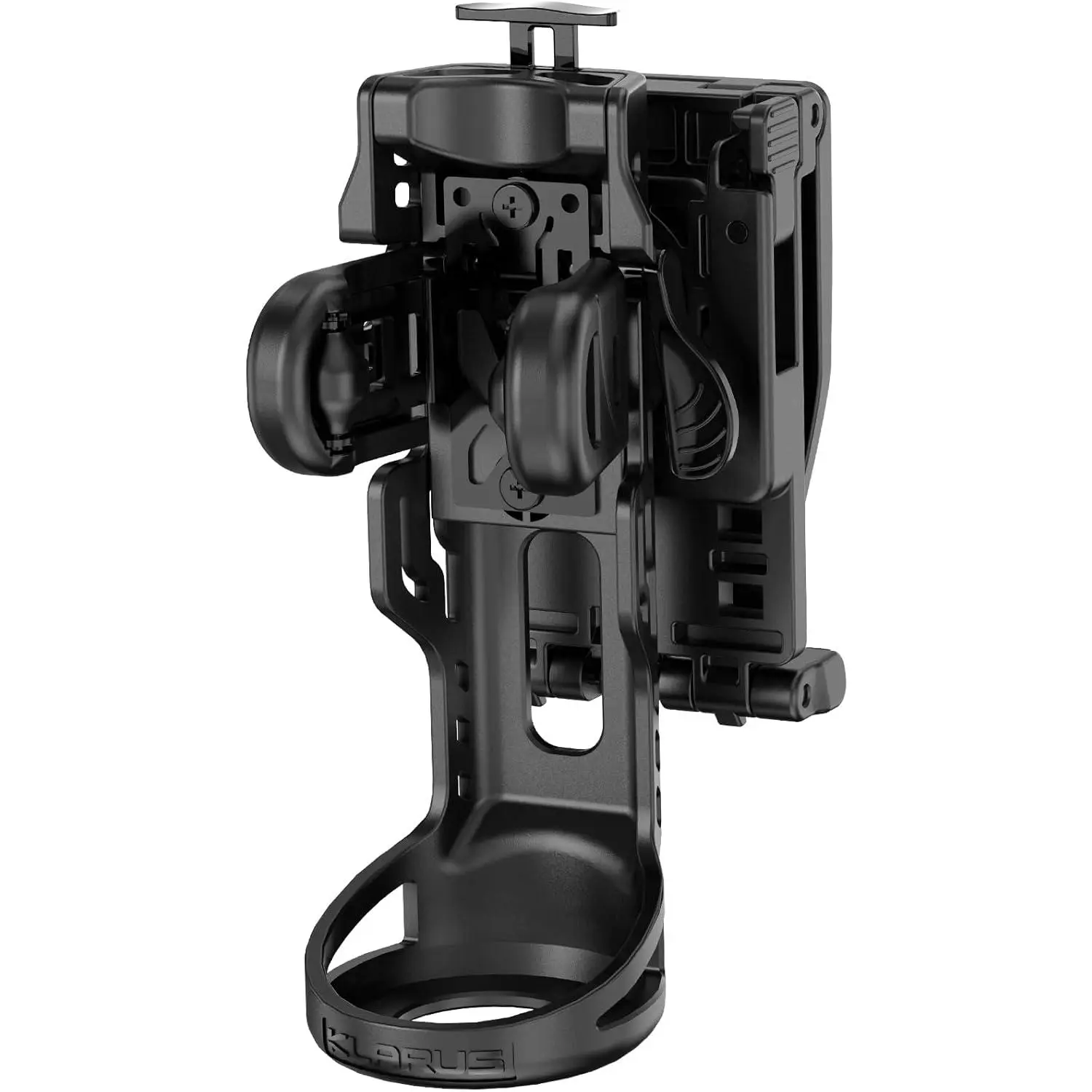 KLARUS AH3 Tactical Flashlight Holster, 360 Degree Rotating Flashlight Holder with 1 Second Quick Access and Triple Lock Security for Duty Belts