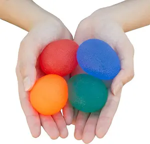 4-Pack Hand Exercise Balls - Physical & Occupational Therapy Kit for Strengthening Grip & Reducing Stiffness - Arthritis Pain Relief Exerciser for Rehabilitation, Fidget, Stress Relief