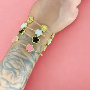 Clover Bracelet Non Tarnish Gold Plated