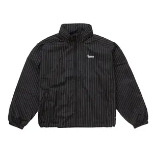 Supreme Men's Reflective Pinstripe Track Jacket Black, from StockX