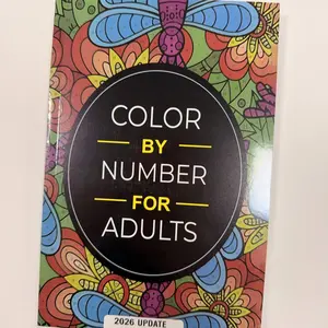 Adult Coloring Book 2026 New Edition, Color By Number, Insect Flower Theme Stress Relief Coloring Album, Relaxing Art Activity for Adults