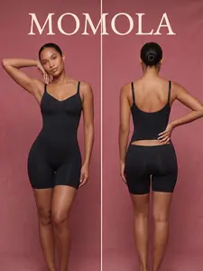 MOMOLA Easyslide Shapewear Tummy Control Butt Lifter Faja Back Pull Down Bodysuit Scruntch & Cotton Gusset for Women Postpartum Everyday Fajas  Girdles Body Shaping Underwear #SummerVibes Colombian style