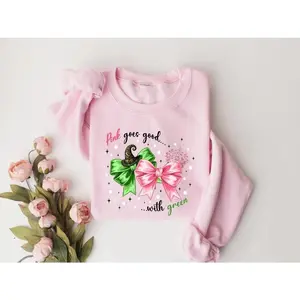 Wicked Pink Goes Good With Green T-Shirt, Wizard of Oz Fan Gift, Changed For Good Sweatshirt, Wicked Musical Movie Fan Xmas Gift, Wicked Shirt