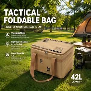 42 Liters Oxford Storage Bag, Durable Multi-Pocket Design, Ideal for Outdoor Use, Sports Bag with Waterproof Bottom, Tool Bags