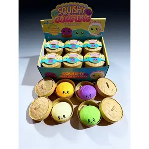 Popular bun stress-relief toy, TPR cute venting toy, realistic stress-relief steamed bun