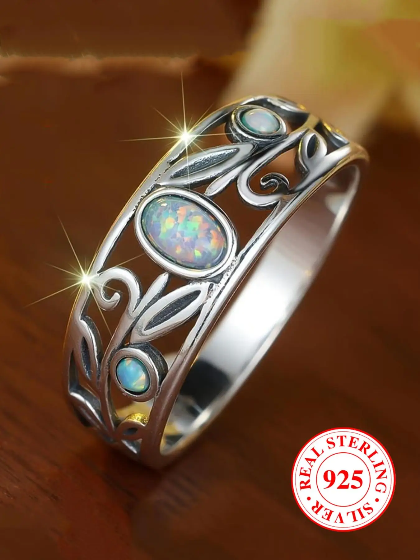 925 Sterling Silver Vintage Style Ring, Unique Rings for Women, Fashion Jewelry Accessories for Women & Men, Trendy All-match & Exquisite Jewelry for