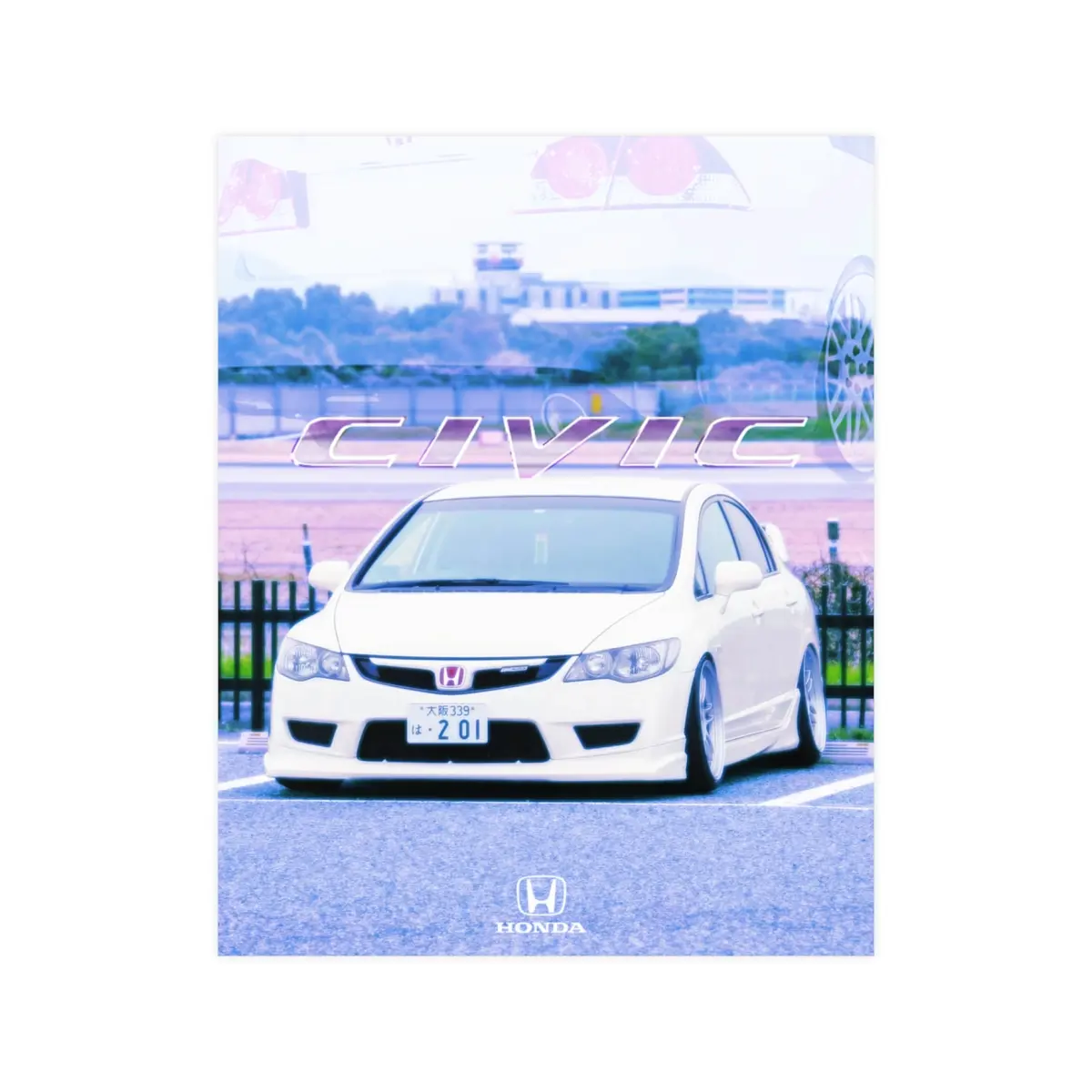 JDM Honda Civic 8th Gen Poster - Iconic Car Art