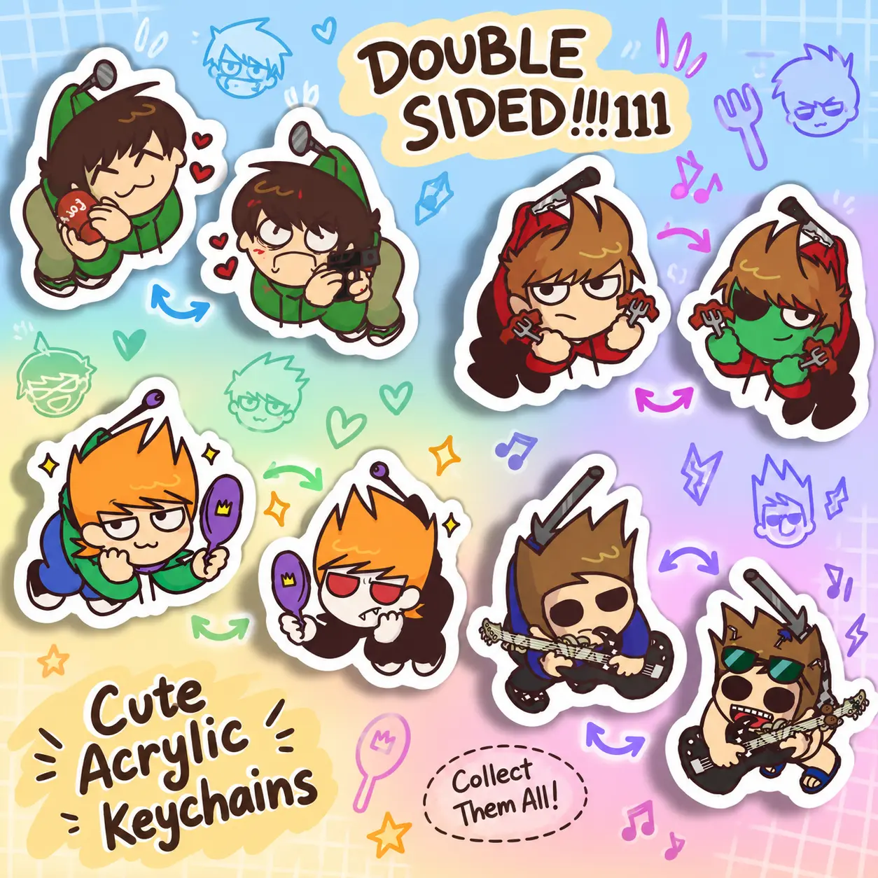 EDDSWORLD Acrylic Keychain, Great For Daily Use Or As Thoughtful Little Gifts For Your Friends And Yourself