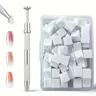 100-Piece Gradient Color Nail Art Kit Complete, Manicure, Nail Care, Soft Sponge, Professional Brushes, Handle, Grip Pencils, No Odor DIY Acrylic Nails Tools, Nail Art Accessories, Set, Nail Tools Kits, Nail Tech Supplies