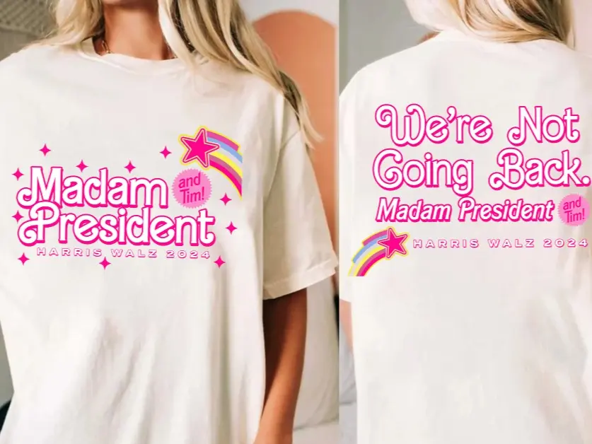 Madam President Ver2 shirt, Harris Walz 2024 Shirt, Election Shirt, We’re Not Going Back Shirt Kamala Harris 2024 Shirt