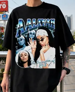 Aaliyah Inspired Tee, Vintage 90s R&B Graphic Tee, Retro Music Culture Shirt, Urban Streetwear Comfort Tee