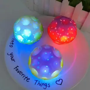Luminescent Elastic Ball PU Foam Ball Decompression Toy Moon Stone Ball to Release Boredom and Interact with High Elasticity