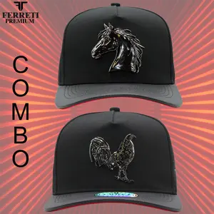 FERRETI HATS Combo FT8388 Mr. Gallo + Mr. Caballo Premium Caps