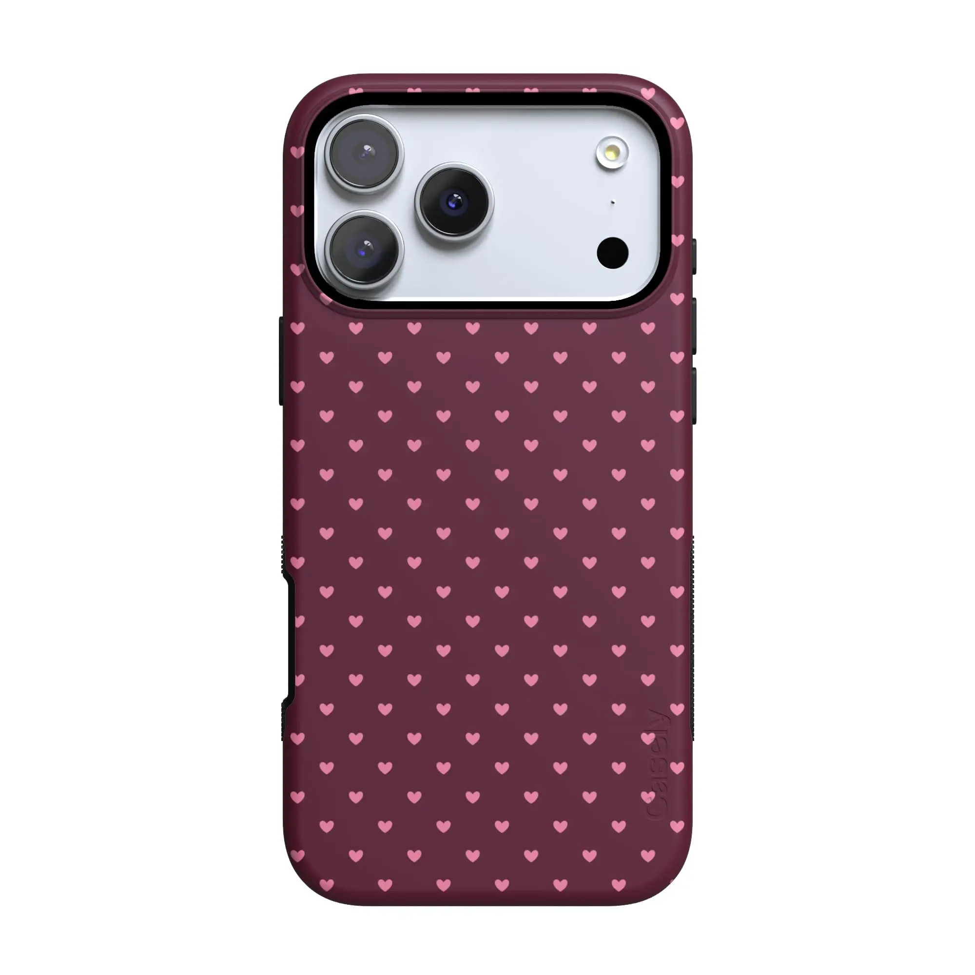 Casely iPhone 17 Pro Case | Heart Noir | Tiny Hearts | Bold Protective Design | Compatible with MagSafe