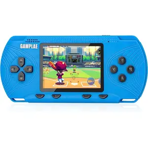 【2024 New】Handheld Games for Kids, Handheld Game Console Built-in 258 HD Classic Retro Games Rechargeable Battery, 3.0'' Large Screen, TV Output Retro Game Console Birthday/Xmas Toy Gift for Boys Girls, (Blue) Cable Shell Protection