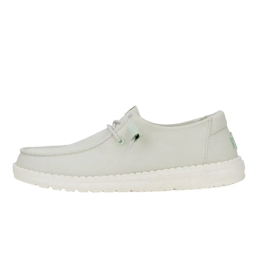 HEYDUDE Wendy Canvas Grey - Comfortable Slip on Shoes