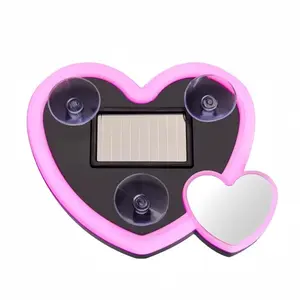 New car solar triangle window heart-shaped light emitting heart-shaped atmosphere light interior wiring free LED atmosphere ligh glow  matz