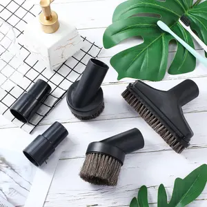6PCS Vacuum Attachments Accessories VAC Attachments 1.25'' 25mm and 36mm Shop Round Dust Brush Vacuum Hose 5.9 Inch Floor Attachment Brush Replacement with 1-1/4 To 1-3/8 Inch Adapter