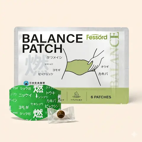Herbal Heat Patches, 6-Piece Lightweight Japanese Vinyl Pads with Peel & Stick Design, 12-Month Shelf Life, Easy-to-Use Daily Hot Compress for Abdominal Belly Care & Gentle Relief