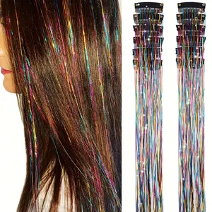 Fashionable Women's  Accessory Set 12-Piece, Colorful Glitter Hairbands and Clips, Holiday Gift Fairy  Accessories, Halloween Party Colorful  Accessories (12-Piece Set, Multicolor) bundles human hair curly
