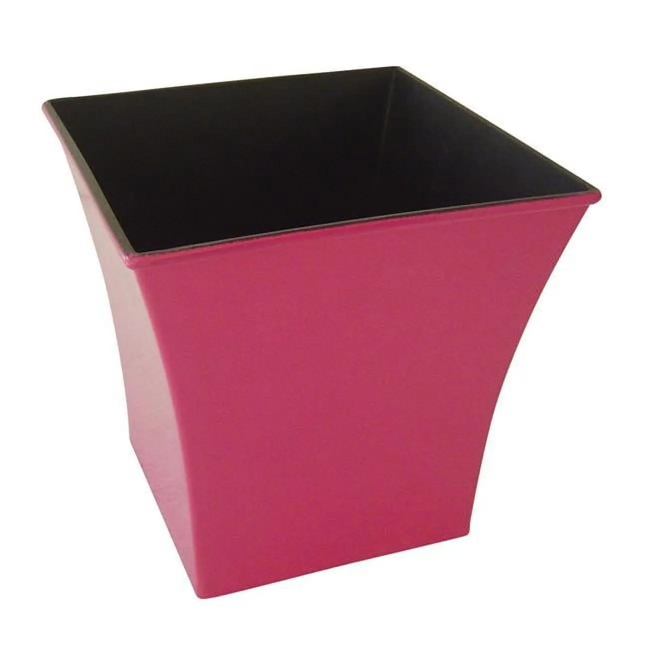 Cheungs PP-111HP 7.25 in. Square Tapered Recycled Plastic Planter, Hot Pink