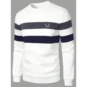 Men's Oversized Pullover Sweatshirt, Textured Design for Comfortable Daily Wear, Available in Multiple Sizes, Casual Fashion Apparel