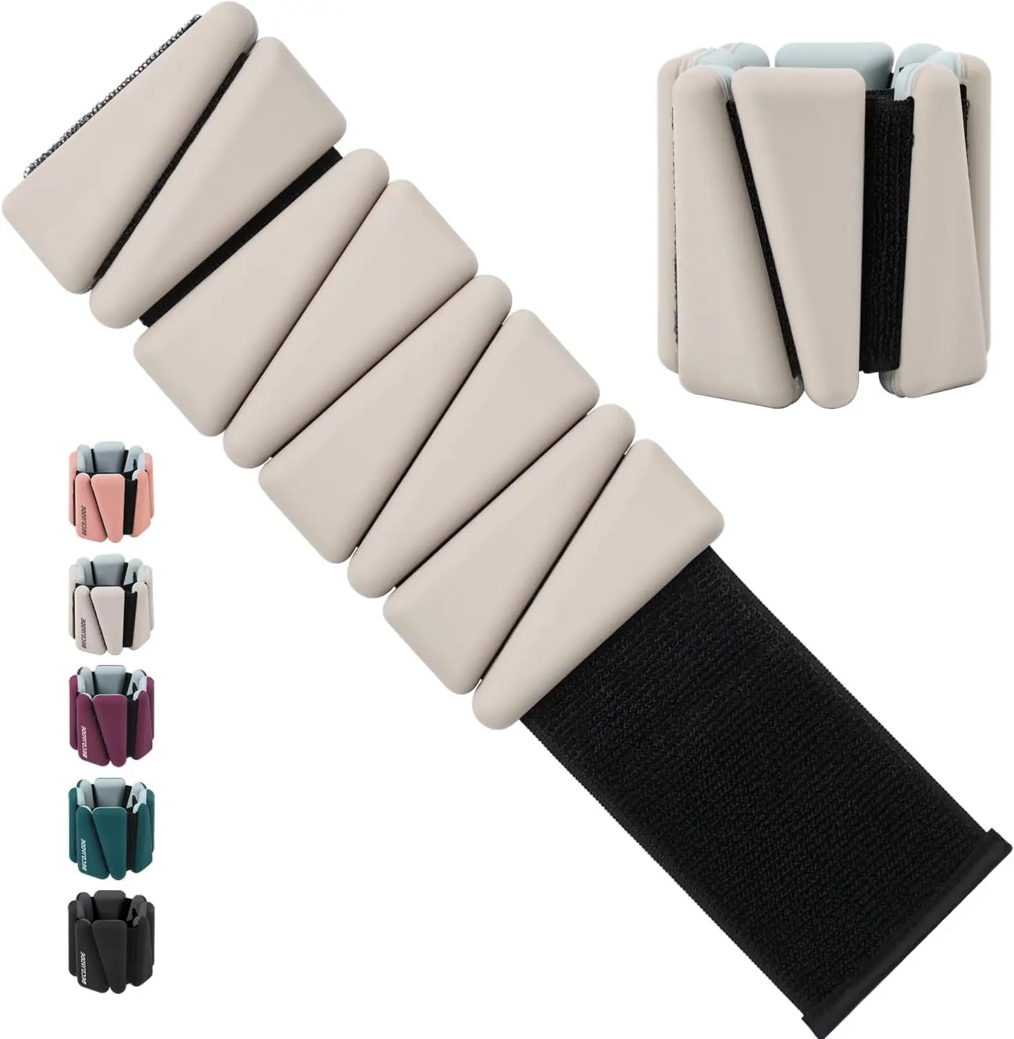 Ankle Weights Set of 2 (1 lb/2 lb/3 lb Each) Adjustable Wrist Weights for Women Men Wearable Arm  Weight for Pilates, Running, Walking, Workout, Yoga