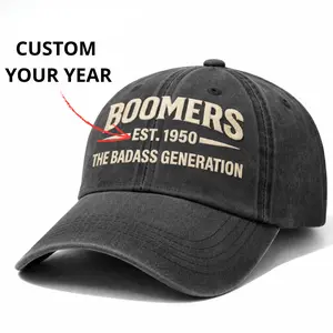 Baby Boomer Customize Hat, Baby Boomer The Badass Generation Cap, Baby Boomer Hat Perfect Gift For Dad Low Profile Dad Hat-Pigment Dyed