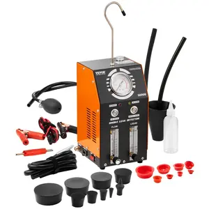 VEVOR Automotive Smoke Machine Leak Detector, EVAP Smoke Machine Leak Tester with Built-in Air Pump, Pressure Gauge, Oil Level Flow Meter, 2-Mode Vacuum Diagnostic Detector for EVAP Fuel Pipe SystemVEVOR Super Brand Day