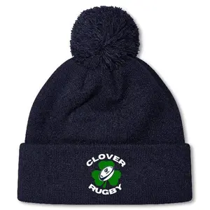 Clover Blue Eagles Rugby Pom Pom Beanie by Canterbury