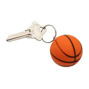 2" diam. Basketball Keychain Foam Squishies - 12 Pc.